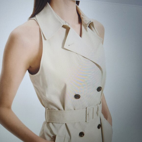 NWT Theory Trench Coat Dress size 4 - Picture 2 of 5